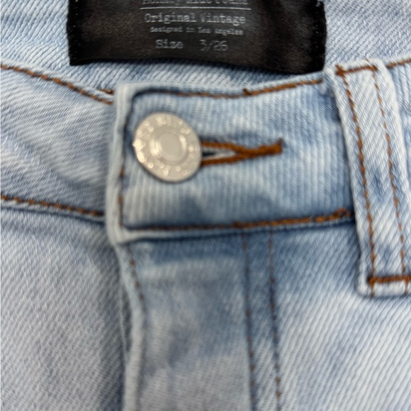 Monkey Ride Distressed Light Blue Jeans - Picture 2 of 5